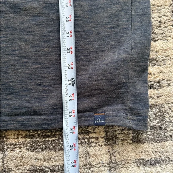 prAna Men's Ronnie Henley Long Sleeve Size Medium Lot Of 3 Organic Cotton - Picture 6 of 8